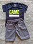 Imagem de Conjunto Infantil Masculino Camiseta Game + Bermuda Alekids