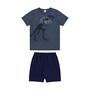 Imagem de Conjunto Infantil Masculino Curto Azul T-REX - Alakazoo