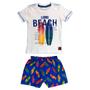 Imagem de Conjunto Infantil Masculino Curto Branco Beach - Cacau Kids