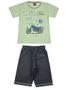 Imagem de Conjunto Infantil Masculino Life Is Jorney - Lual Kids - Menta/Grafite