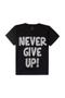 Imagem de Conjunto Infantil Masculino Never Give Up Preto