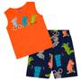 Imagem de Conjunto Infantil Masculino Regata + Bermuda Moletinho Animais Kyly