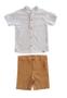 Imagem de Conjunto Infantil Masculino Social Camisa Bermuda 233514