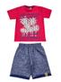 Imagem de Conjunto Infantil Masculino Surfers - Lual Kids - Vermelho/Veneza Marinho