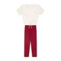 Imagem de Conjunto Infantil Menina, Blusa Cadarço MM Off E Legging Vermelho