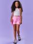 Imagem de Conjunto Infantil Menina Blusa Good Vibes E Short Rosa Catavento