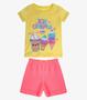 Imagem de Conjunto Infantil Menina Camisa E Short Viston Amarelo