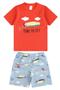 Imagem de Conjunto Infantil Menina Camiseta e Short Tactel Estampado Fly