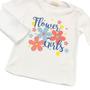 Imagem de Conjunto Infantil Menina com Blusa Estampada Flores e Calça 