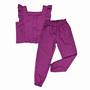 Imagem de Conjunto Infantil Menina Cropped Calça Alfaiataria