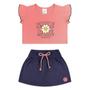 Imagem de Conjunto infantil Menina Cropped e Saia Fantoni Tam 1 ao 8