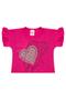 Imagem de Conjunto Infantil Menina Cropped Pink Love