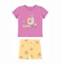 Imagem de Conjunto Infantil Menina Curto Verão Blusa em Meia Malha Bermuda Ciclista em Cotton Light MalweeKids