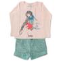 Imagem de Conjunto Infantil Menina de Trança Camiseta e Short Oncinha