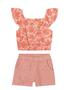 Imagem de Conjunto Infantil Menina Estampado Cropped Colorittá ROSE