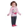 Imagem de Conjunto Infantil Menina Kyly em Moletom Safari