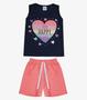 Imagem de Conjunto Infantil Menina Regata E Short Viston Azul