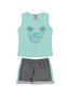 Imagem de Conjunto Infantil Menina Regata e Shorts Tile E Sul