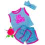 Imagem de Conjunto Infantil Menina Short + Blusinha Com Laço Praia