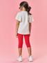 Imagem de Conjunto Infantil Menina Tutti-Frutti Blusa E Calça Capri Pink Mundo Cinti