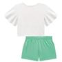 Imagem de Conjunto Infantil Menina Verão Blusa  Cotton Linho E Short Saia Molevisco  6 a 14 - Kukiê