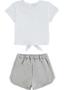 Imagem de Conjunto Infantil Menina Verão Blusa e Short Com Paetês  2 peças -  Kukiê