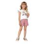 Imagem de Conjunto Infantil Menina Verão Blusa e Short Milon 2000730