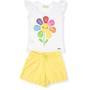 Imagem de Conjunto Infantil Menina Verão Blusa Shorts Algodão