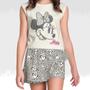 Imagem de Conjunto Infantil Menina Verão Minnie Blusa E Short Saia Produto Licenciado Tam 2 a 10  - Fakini