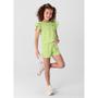 Imagem de Conjunto Infantil Menina Verde Cropped/Short Brandili