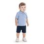 Imagem de Conjunto Infantil Menino Camisa Polo + Bermuda 100% Algodão