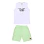 Imagem de Conjunto Infantil Menino Camisa Regata Cavada Com Bermuda Em Moletom Canoe Moda Verão Leve
