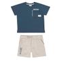 Imagem de Conjunto Infantil Menino Camiseta Bermuda Colorittá