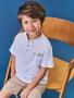 Imagem de Conjunto Infantil Menino Camiseta E Bermuda Branco E Camel Divertto