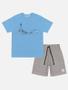 Imagem de Conjunto Infantil Menino Camiseta Farol E Bermuda Azul Divertto