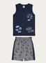 Imagem de Conjunto Infantil Menino Regata e Bermuda em Moletinho Leve Pacific Surf Club - Malwee Kids