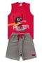 Imagem de Conjunto Infantil Menino Regata Faster Vermelho