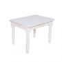 Imagem de Conjunto Infantil Mesa 68x52cm com 2 Cadeiras Madeira Maciça Ecomóveis Branco/Vermelho