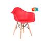 Imagem de Conjunto infantil - Mesa Eames Junior + 1 cadeira Eiffel Junior com braços