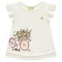 Imagem de Conjunto Infantil Milon Blusa e Legging em Cotton Off White/Rosa