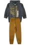 Imagem de Conjunto infantil moletom menino brooklyn new york com capuz