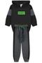 Imagem de Conjunto infantil moletom menino gody com capuz preto