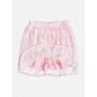 Imagem de Conjunto Infantil Momi Blusa e Saia com Shorts Interno Perola/Rosa