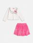 Imagem de Conjunto Infantil Momi Inverno Saia Rosa e Blusa Fashion