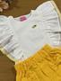 Imagem de Conjunto Infantil Momi Verão Shorts Amarelo e Blusa Babado