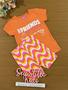 Imagem de Conjunto Infantil Momi Verão Shorts Ciclista Ondas e Blusa Laranja Friends