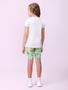 Imagem de Conjunto Infantil Momi Verão Shorts Ciclista Verde e Blusa Summer