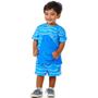 Imagem de Conjunto Infantil Pijama Curto Camiseta Tubarão Menino Oliver