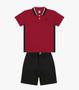 Imagem de Conjunto Infantil Polo Com Bermuda Trick Nick Vermelho