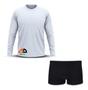 Imagem de Conjunto Infantil Praia Menino Proteção UV 50+ Camisa e Sunga Boxer Branco